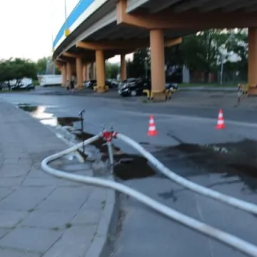 Pożar byłych warsztatów Elektryka