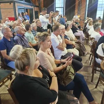 Bogusław Wołoszański na spotkaniu w Radomsku