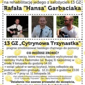 Krzysztof Skiba wspiera akcję Rafał Staje na Nogi