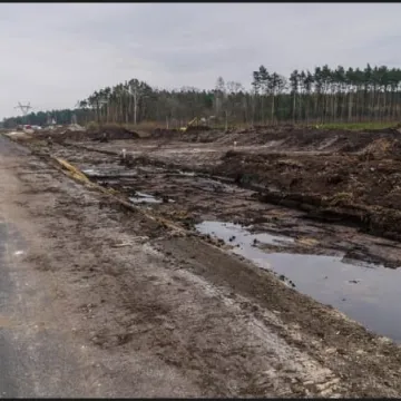 Budowa A1. Postęp prac przy odc. Radomsko - granica województwa 