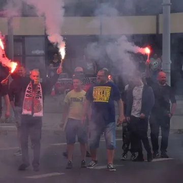 Kibice RKS Radomsko oddali hołd powstańcom warszawskim