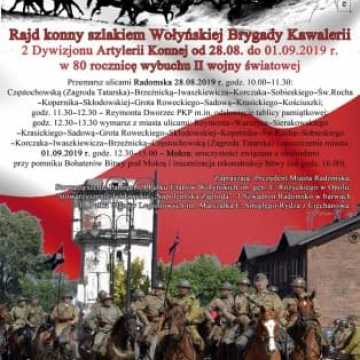 Rajd konny szlakami walk Wołyńskiej Brygady Kawalerii 