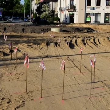 Prace przy budowie ronda na ul. Brzeźnickiej