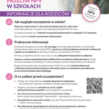 Szczepienia przeciwko HPV również w szkołach