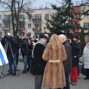 Zapalili chanukowe świece na placu 3 Maja w Radomsku