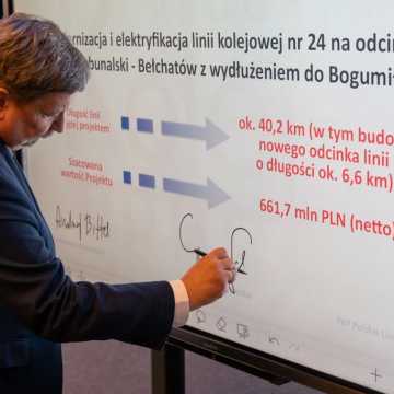 Będzie odbudowa linii kolejowej Piotrków Tryb. - Bełchatów