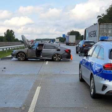 Wypadek na A1 w okolicach Słostowic