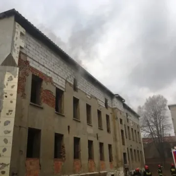 Pożar w pustostanie przy ul. Kościuszki