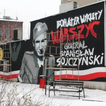 Patriotyczny mural gotowy 