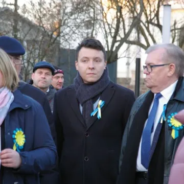 Radomsko: Wiec solidarności z Ukrainą