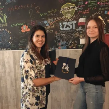 Zakończenie stażu uczniów ZSE z certyfikatami