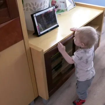 Miłoszek Małysa uczy się oddychać pełnymi płucami