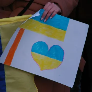 Radomsko: Wiec solidarności z Ukrainą