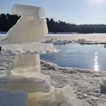 Walentynkowe morsowanie w Zakrzówku Szlacheckim