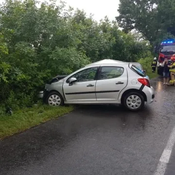 W Orzechówku zderzyły się dwa samochody. W akcji śmigłowiec LPR