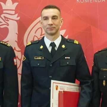Marcin Ozga z KP PSP w Radomsku został Najlepszym Strażakiem Województwa Łódzkiego