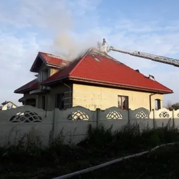 Pożar domu w Białej Górze