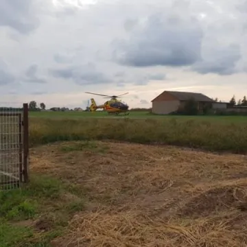 Wypadek motocyklisty w Woli Blakowej