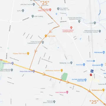 Od 6 stycznia autobusy w Radomsku pojadą objazdami