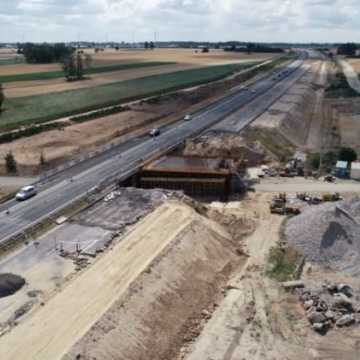 Postęp prac przy budowie autostrady A1