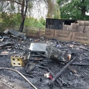 Pożar budynku w Zapolicach