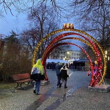 Halina Mlynkova na Jarmarku Bożonarodzeniowym w Radomsku