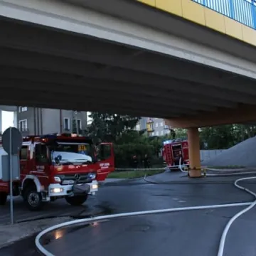 Pożar byłych warsztatów Elektryka