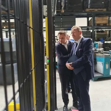 Minister Rolnictwa Robert Telus z wizytą w firmie Agro-Masz