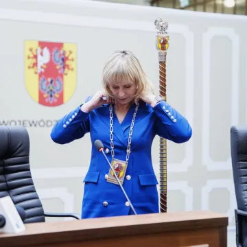 Magdalena Spólnicka i Konrad Zyberyng już po ślubowaniu