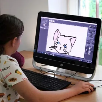 „Grafika nam nie fika” - warsztaty komputerowe w bibliotece w Radomsku