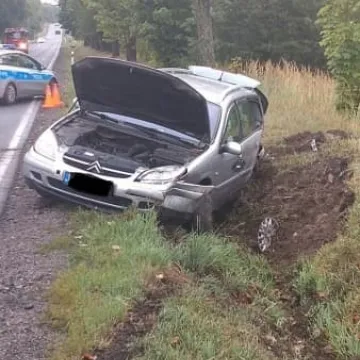 Nadmierna prędkość. Efekt: samochód w rowie