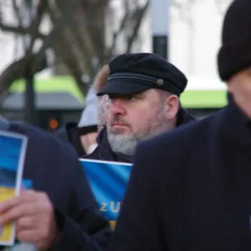 Radomsko: Wiec solidarności z Ukrainą