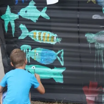 Warsztaty plastyczne „Mania malowania” w plenerze