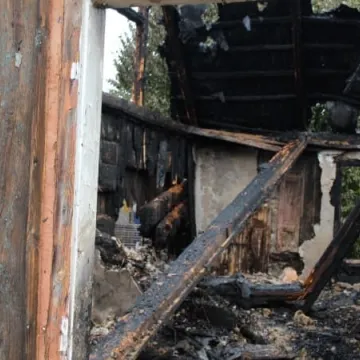 Pożar domu przy ul. Chopina w Radomsku