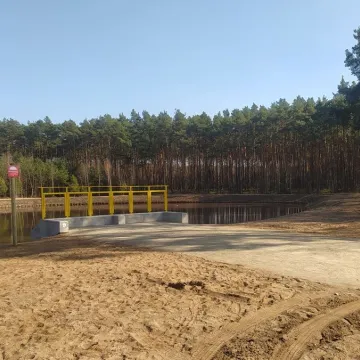 Zbiornik w Suchej Wsi zmienia oblicze