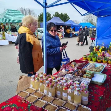 Zapachniało kolorową wiosną na parkingu przed Starostwem Powiatowym w Radomsku