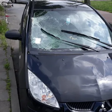 Wypadek na ul. Rolnej w Radomsku. Rowerzysta nieprzytomny