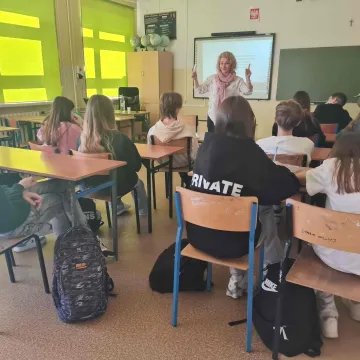 Bezpieczna wieś. Lekcja z KRUS w Dobryszycach