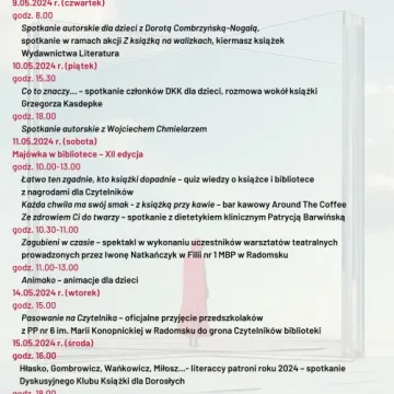 Ogólnopolski Tydzień Bibliotek w MBP w Radomsku. Co w programie?