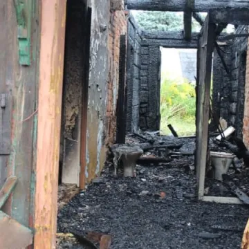 Pożar domu przy ul. Chopina w Radomsku