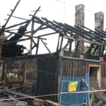 Pożar domu przy ul. Chopina w Radomsku