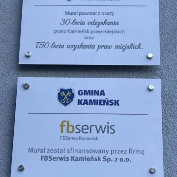 Kamieńsk świętuje 30-lecie odzyskania praw miejskich muralem