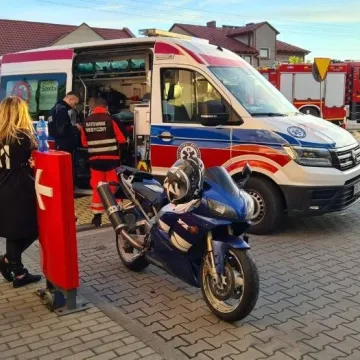 Przedbórz: nie ustąpił pierwszeństwa, uderzył w motocykl