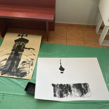 Radomszczańskie pejzaże oczami dzieci. Warsztaty prof. Wiatra w Muzeum w Radomsku