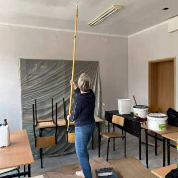 Remont sali lekcyjnej wykonany przez uczniów „Drzewniaka” w Radomsku