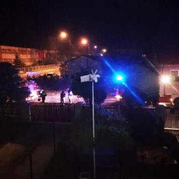 Strażacy usuwali plamę oleju 