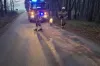 Służby interweniowały po wycieku na drodze w Wierzbicy
