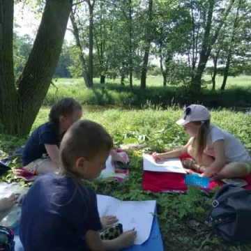 Plener malarski młodych artystów z Przedborza