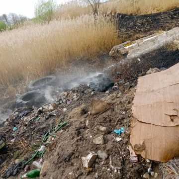 Borzykowa: płonęły śmieci i trawa