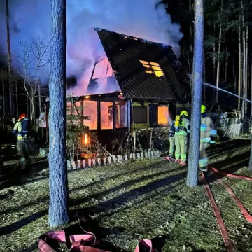 [WIDEO] Zakrzówek Szlachecki. Palił się domek letniskowy